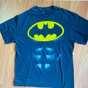 Batman Black Tee with Yellow Logo